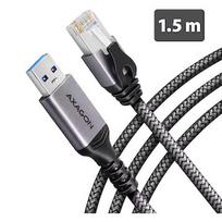 Axagon ADE-AM15 USB-A Gigabit Ethernet adapter with integrated CAT6 RJ-45 network cable (1.5 m), Asix AX88179B ADE-AM15