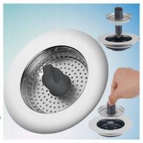 Nerūdijančio plieno virtuvės kriauklės kamštis su filtru