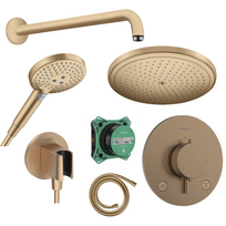 Potinkinė dušo sistema Hansgrohe Croma Brūžinta Bronza