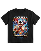 Dragon Ball Z Goku Super Saiyan Graphic Black Short Sleeve T-Shirt 3X 100 black