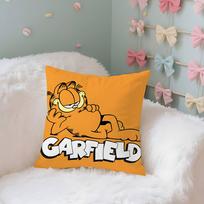 G-Garfield Case Plush Fabric Soft Pillowcase Double Sided Print Cushion Cover Household Gifts 40cmx40cm orange
