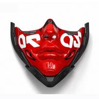 Mechanical Face Cyberpunk Mechanical Face Mask Robot Style Cosplay Prop Mask  Party Costume raudona