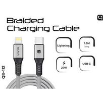 Quick QB-112 Braided Charhing and Data Cable USB-C to Lightning 1.5m QB-112