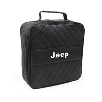 Automobilio laikymo dėžutė Įkrovimo pistoletas Odinis krepšys Priedai Jeep Grand Cherokee Wrangler JK Gladiator Compass Renegade Wagoneer gray