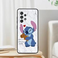 OHANA Stitch Mielas Samsung Note 20 10 Ultra Plus A31 A14 A12 A70 A34 A25 A04 A05 A15 A24 5G Juodas Dangtelis Telefono Dėklas Samsung A14 5G