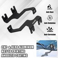 Hood Left Right Column LED Working Light Pod Mounting Bracket Kit For 2004-2014 Ford F150/F150 SVT black