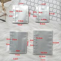 Mini Transparent PP 3-Hole Loose-Leaf Ring Binder Notebook with 3cm Spacing gray