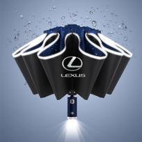 Automobilio lipdukas Atvirkščiai sulankstomas skėtis LED atspindinčios juostelės skėtis skirtas LEXUS RX300 RX330 RX350 IS250 LX570 Is200 Is300 Ls400 mėlyna
