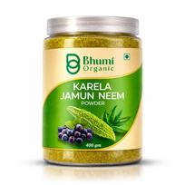 Bhumi Organic Karela Jamun Neem Powder, 400 gm