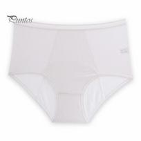 Menstrual Panties Women Abundant Flow Period High Waist Breathable Cycle Absorbent Underwear Leak Proof Lady Briefs Underpants Seamless 4XL pilka