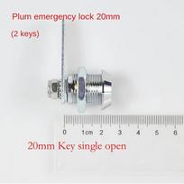 Saugos dėžutės spynos su 2 raktais Failų metalinės spintelės pakeitimo spyna Nauja mechaninė liežuvėlio spyna 20mm Key single open