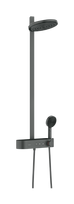 Dušo komplektas Hansgrohe Pulsify S  Showerpipe 260 2jet, ShowerTablet Select 400, 24240340, šlifuotas juodas chromas