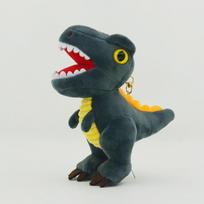 14cm Animacinis dinozauras Pliušinis žaislas Raktų pakabukas Linksmas Tironozavras Maža lėlė Mergaitės krepšio dekoracija Pakabukas Pliušinė dinozauro lėlė Dovana black