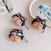For Airpods Pro 3 Case ,3D Cartoon Cat Silicone Shockproof Earphone Cover For Airpods Pro 2 Case/Airpods 4 Cover Funda for airpods 4 2024 gray