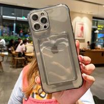 Nuotraukos Tinka Apple 14 Mobiliojo Telefono Dėklui Kortelių Dėklas Pilnas Pakuotės Kritimui Atsparus IPhone13/12promax Apsauginis Dėklas Skaidrus Apple 12Pro gray