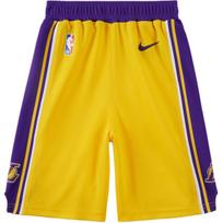 Nike x NBA Los Angeles Lakers Shorts Children Aged 3 7 Years Old HJ7716-728 100/50 geltona