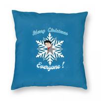 Shakin Stevens Merry Christmas Everyone Square Pillowcase Polyester Linen Velvet Printed Pillow Case Home Cushion Cover 45X45 Peach skin 18*18(CM)-1Pcs white