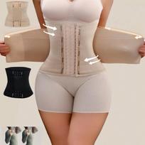 Women S Waist Trainer Belt Postpartum Tummy Control Slimming Body Shaper XXXL smėlis