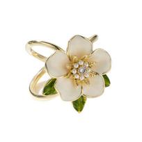 Pearl Camellia Brooch: Elegant Floral Pin for Discreet Coverage beige