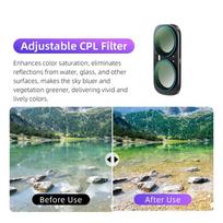 Optinio Stiklo Magnetiniai Objektyvo Filtrai Insta360 Luna Ultra Stabilizatoriui Kameros Priedai Adjustable CPL black