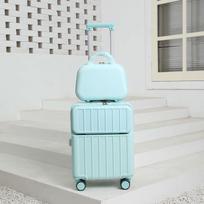 XiaoYan Front-Opening Rechargeable Luggage 24 inch white