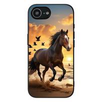 Laukinių arklių tapetai telefono dėklas Apple iPhone 12 13 Mini XS 11 Pro Max 7 8 Plus + XR 8+ X SE 2020 SE3 Minkštas dėklas iPhone (X)(XS) beige