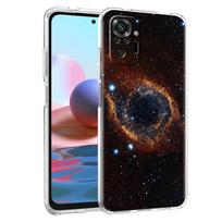 Telefono dėklas, skirtas Xiaomi Poco X3 NFC M3 F3 Redmi Note 9S 9 8 10 Pro 7 8T 9C 9A 8A K40 Skaidrus dangtelis Spalvinga kosmoso galaktikos visata Redmi Note 10Pro gray