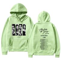 Olivia Dean The Art of Loving GYVAI 2026 Naujos turo datos Hoodies Y2K Estetinis spaudinys Puloveriai Moterys Vyrai Mada Laisvalaikio džemperis M šviesiai žalios spalvos