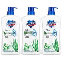 Safeguard Aloe Vera Hydrating Shower Gel blue