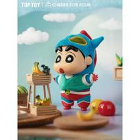 Toptoy CrayonShin-Chan Blind Box Costume Party Series Vinyl Doll Anime Action Figure Mystery Box Kawaii Collection Model ToyGift blue