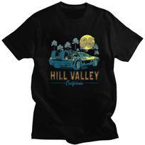 Custom Trendy Back To The Future T Shirt Men 100% Cotton T-shirt Tee Tops Fashion Tshirts - Men's Summer Cotton Graphic Tee 5XL įvairiaspalvis