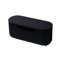 Multi-Functional Cable Storage Box With Lid Wire Management Case Socket Storage Box  Household Black PP Lid black