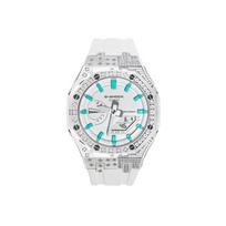 CASIO Custom Collection Quartz Movement Rubber Strap Watch Unisex White Dial GA-2100-7A7(Watch8--) white