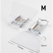 2Pcs High Transparency Plastic Bench Grinder Guard Shield Safety Eye Protector Dust Cover Assembly Kit for Abrasive Tools M