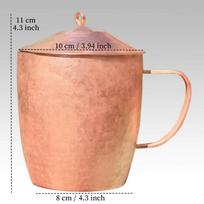 Vintažinis gryno vario kavos puodelis, rankų darbo rankena Mule Didelės talpos 650 ml Alaus Moscow Mule Termosas Pieno puodelis, Arbatos vandens puodeliai 650ml beige