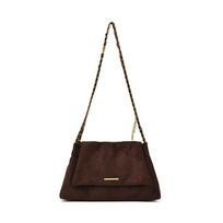 Tote Bag with Chain Strap, Single Shoulder Commuter Bag, Casual Single Shoulder Duffel Bag black