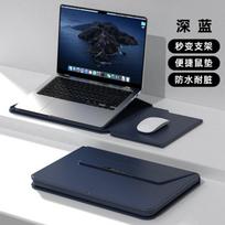 Multi-Function Laptop Sleeve Case MacBook Air 13 14 15 16 Inch Pro Protective Inner Bag Women Friendly 13-14 inch tamsiai mėlyna spalva