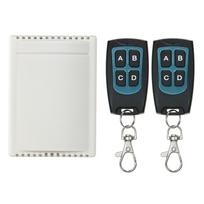 DC 12V 4CH kanalas 433Mhz belaidis RF jungiklis ilgo nuotolio belaidžio nuotolinio valdymo jungiklis DC12V RF 2PCS Remote Control žalia