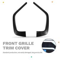 Grille Covers for 2019-2024 Toyota RAV4 (1 Pair) none black