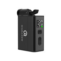 Smart Electric Bike Pump Portable Air Inflator with Digital Screen 120PSI Max Pressure for MTB Road Cycling fits Presta/Schrader E1-MINI-G-Black gray