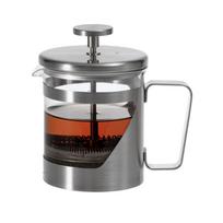 HARIO Harioll 7 Press Coffee Stainless 300ml Silver Maker, Heat-Resistant Glass, Steel, Capacity, (THSV-2-HSV) gray