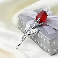 Valentino dienos dovana Krištolinė stiklinė rožė Dirbtinė gėlė Sidabrinis auksinis kotas Rožės žiedas merginai Vestuvių dovanos svečiui Kalėdinė dovana gray