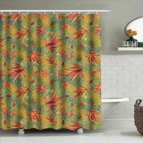Autumn Leaf Shower Curtain Bath Decor with Vibrant Colors Waterproof Fabric for Home Use 180x180cm Size Available Modern Bathroo 90x180cm beige