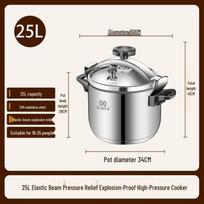 HANDUNYOU 201 Stainless Steel Explosion-Proof Pressure Cooker gray