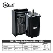 Nema34 Stepper Motor Open Loop or Close Loop DC Engines 12Nm with Driver DM860H / HBS86H +3M Encoder Cables For CNC Router 12Nm open loop