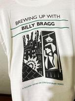 Vintage Billy Bragg  'Brewing Up with Billy Bragg' BO238 Unisex T-Shirt L white