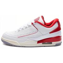 Air Jordan 2/3 White Varsity Red Men Sneakers Sail Cement-Grey FD0383-161 42 white