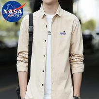 NASA MARVEL Men's Long-Sleeve Workwear Shirt 3XL chaki