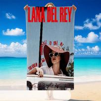 Lana Del Rey Beach Towel, Soft Large Absorbent Towel For Beach Swimming Pool Travel Vacation 70cmx140cm(27x55inch) blue