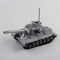 WW2 Military US M4 Sherman Tank Building Blocks M26 Pershing Army Soldier Figures Weapon War Scene Model MOC Bricks Boy Toy Gift gray